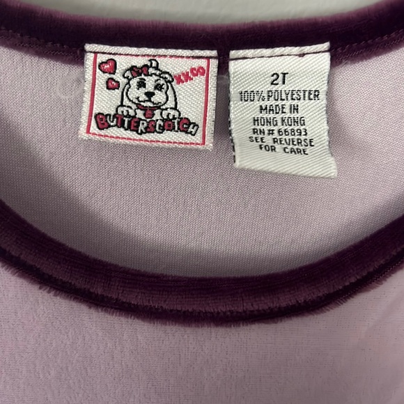 Butterscotch Sleeveless Velour Dress with Flowers in Size 2T - Picture 5 of 5